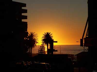 Sonnenuntergang in Kapstadt