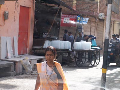 Eishandel in Udaipur