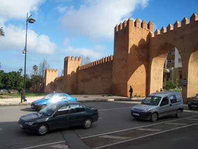 Stadtmauer von Rabat Marokko