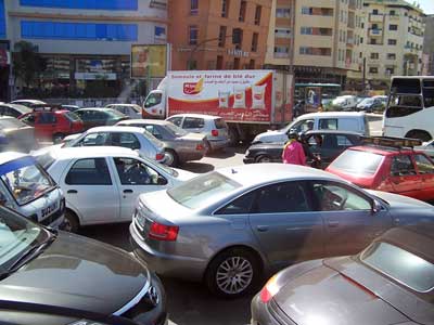 Marokko Stadtverkehr von Casablanca