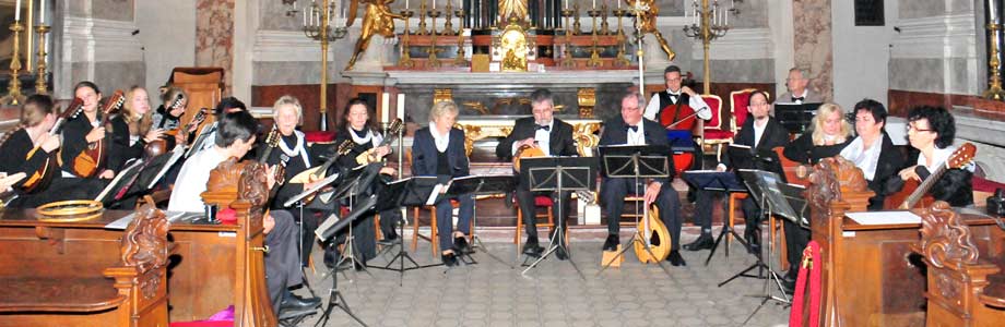 Mandolinenorcherster Euphonia im Schloss Schönbrunn, Wien